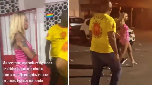 Vídeo: mulher trans é impedida de acessar banheiro feminino da Viradouro