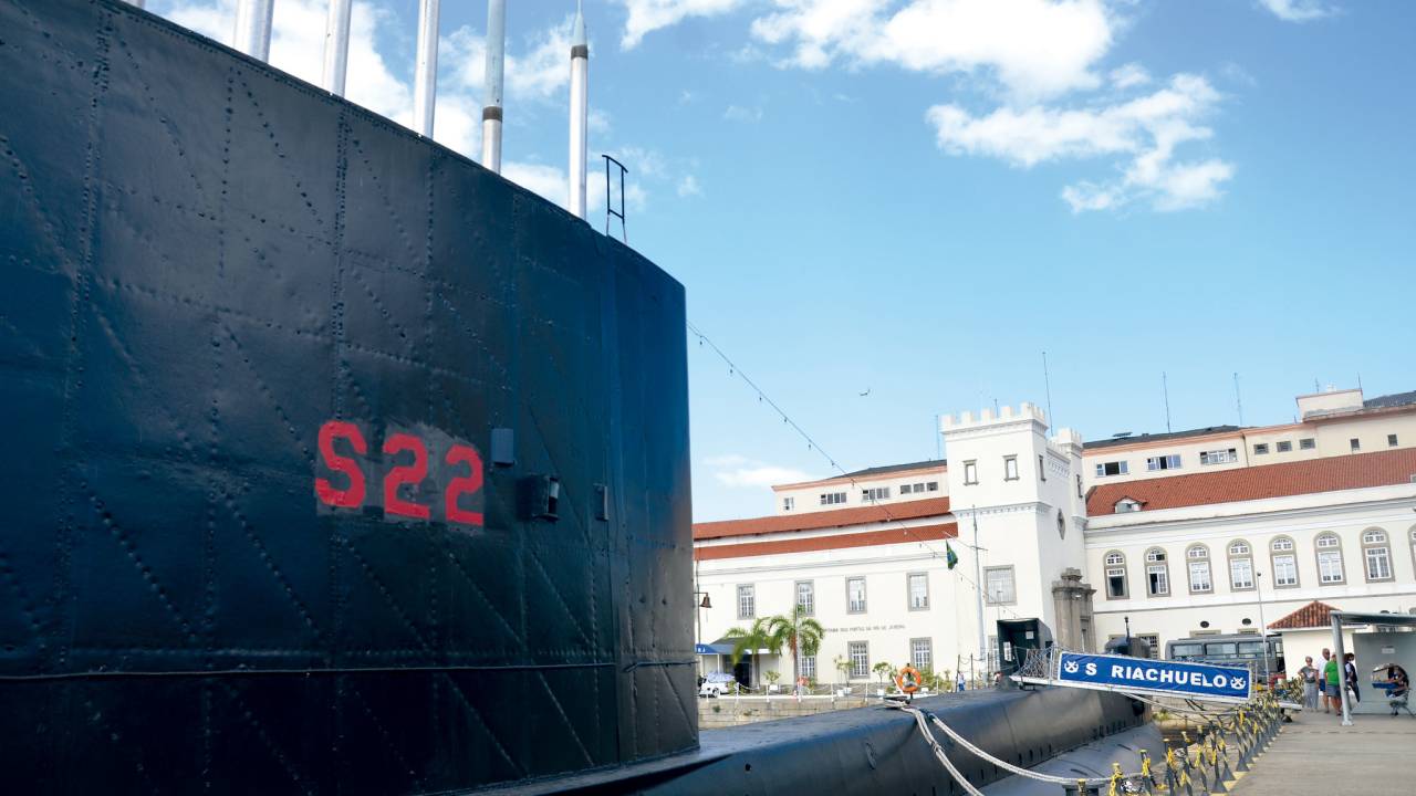 Foto mostra submarino