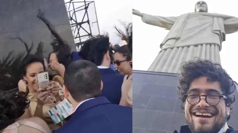 Perrengue chique? Vendaval em casamento no Cristo vira piada na internet