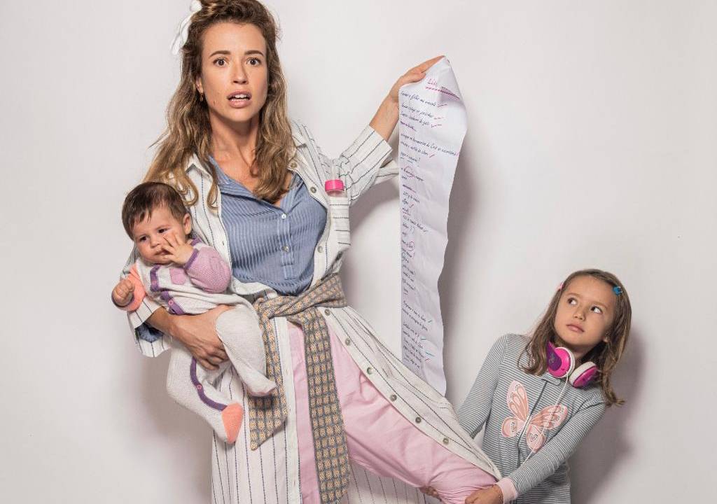 Juliana Didone com a filha Liz e a sobrinha Cora