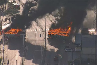 Ônibus-incendiados-zona-oeste-após-morte-miliciano