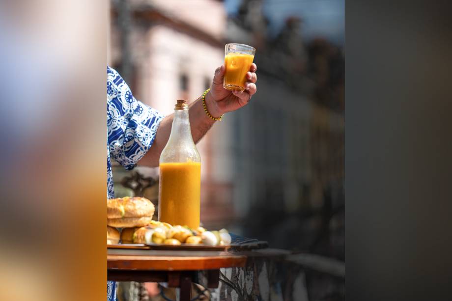 Bafo da Prainha: a dose da mamata, batida de sucesso da casa, custa R$ 10,00 Bafo da Prainha: a dose da mamata, batida de sucesso da casa, custa R$ 10,00