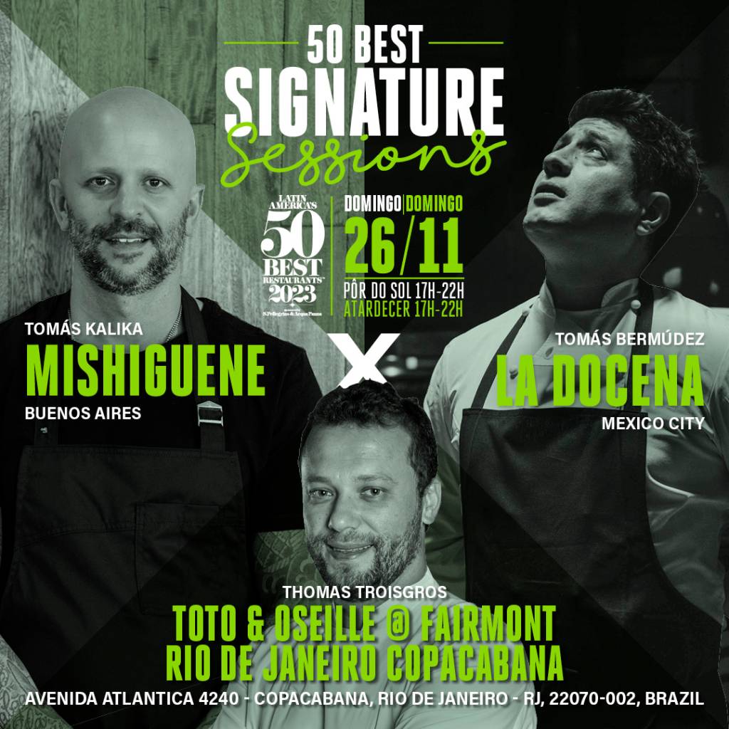 Thomas Troigros e chefs internacionais cozinham juntos durante o 50 Best
