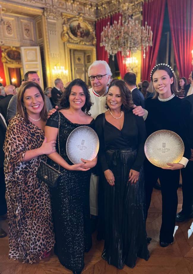 Maria Vargas, Janaína Rueda, Alain Ducasse, Renata Araújo e Tássia Magalhães