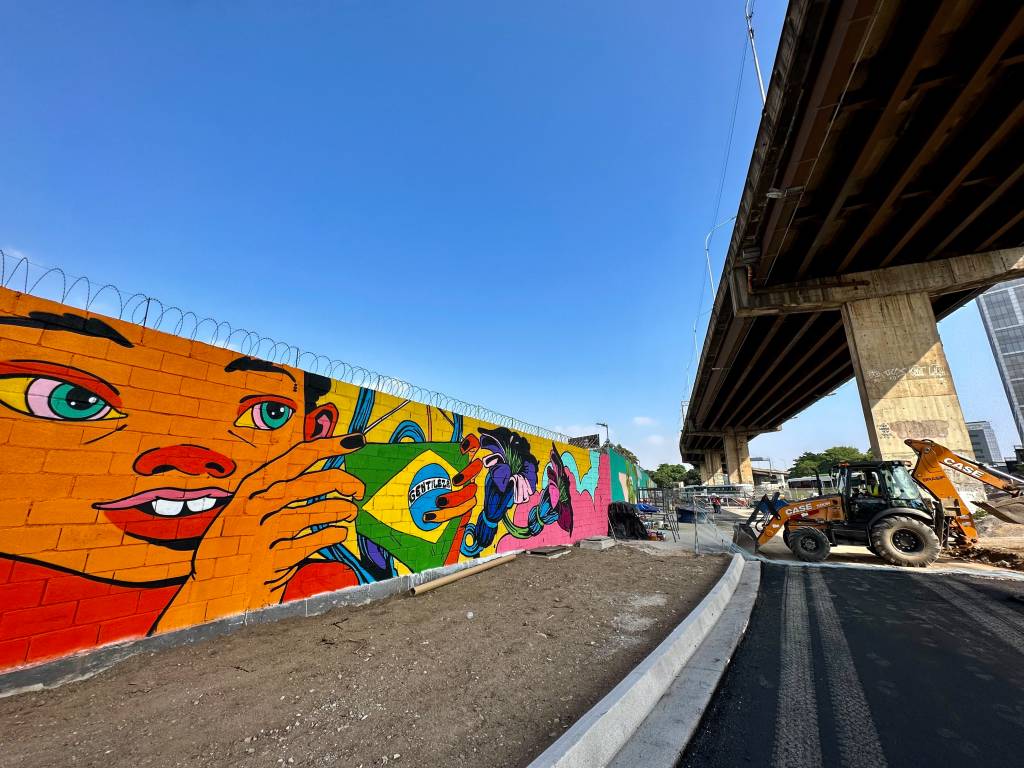 Primeira fase de corredor de arte urbana na Avenida Brasil é concluída