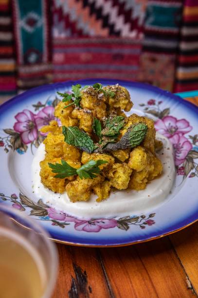 Baduk: couve-flor em tempurá