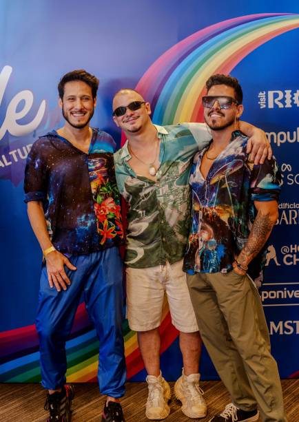 Os sócios Estêvão Delgado, Tiaguinho Santo e Átila Paixão comemoram o sucesso da primeira edição no Rio Os sócios Estêvão Delgado, Tiaguinho Santo e Átila Paixão comemoram o sucesso da primeira edição no Rio