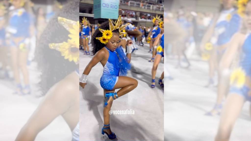 Quem é a passista mirim da Portela que recebeu elogios de Sabrina Sato