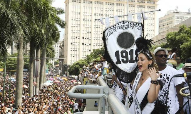 Bloco do Bola Preta, no Centro da cidade, em 2023