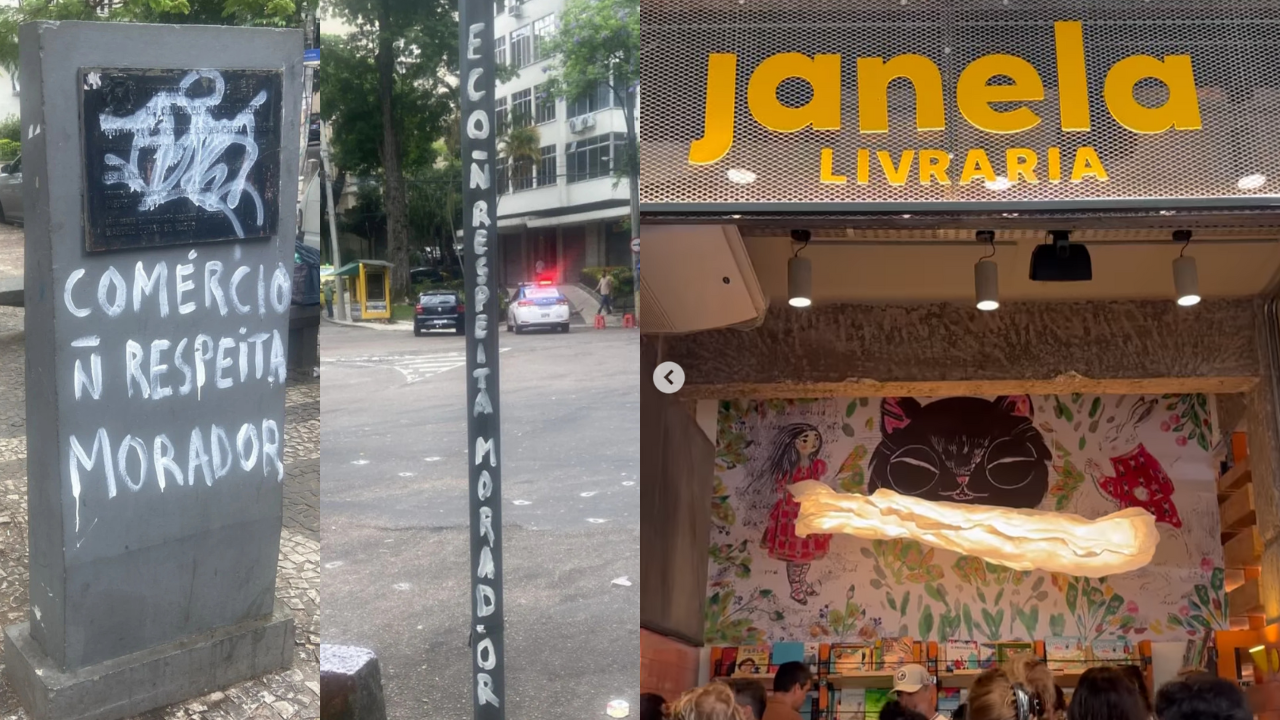 Praça do Choro, em Laranjeiras, é pichada após fim de semana de festejos