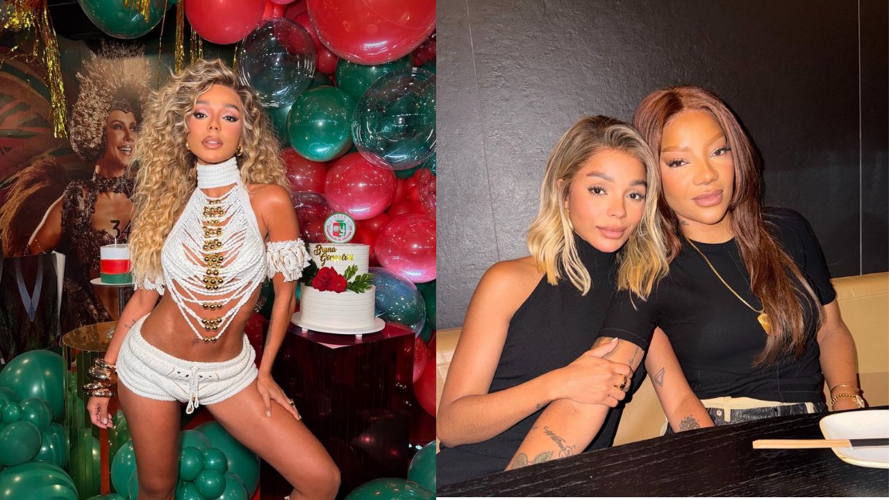 Brunna Gonçalves, esposa de Ludmilla, ganha festa na quadra da Grande Rio