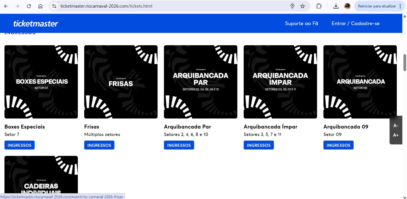 Olha o golpe! Carioca perde 414 reais em site falso de ingressos da Sapucaí