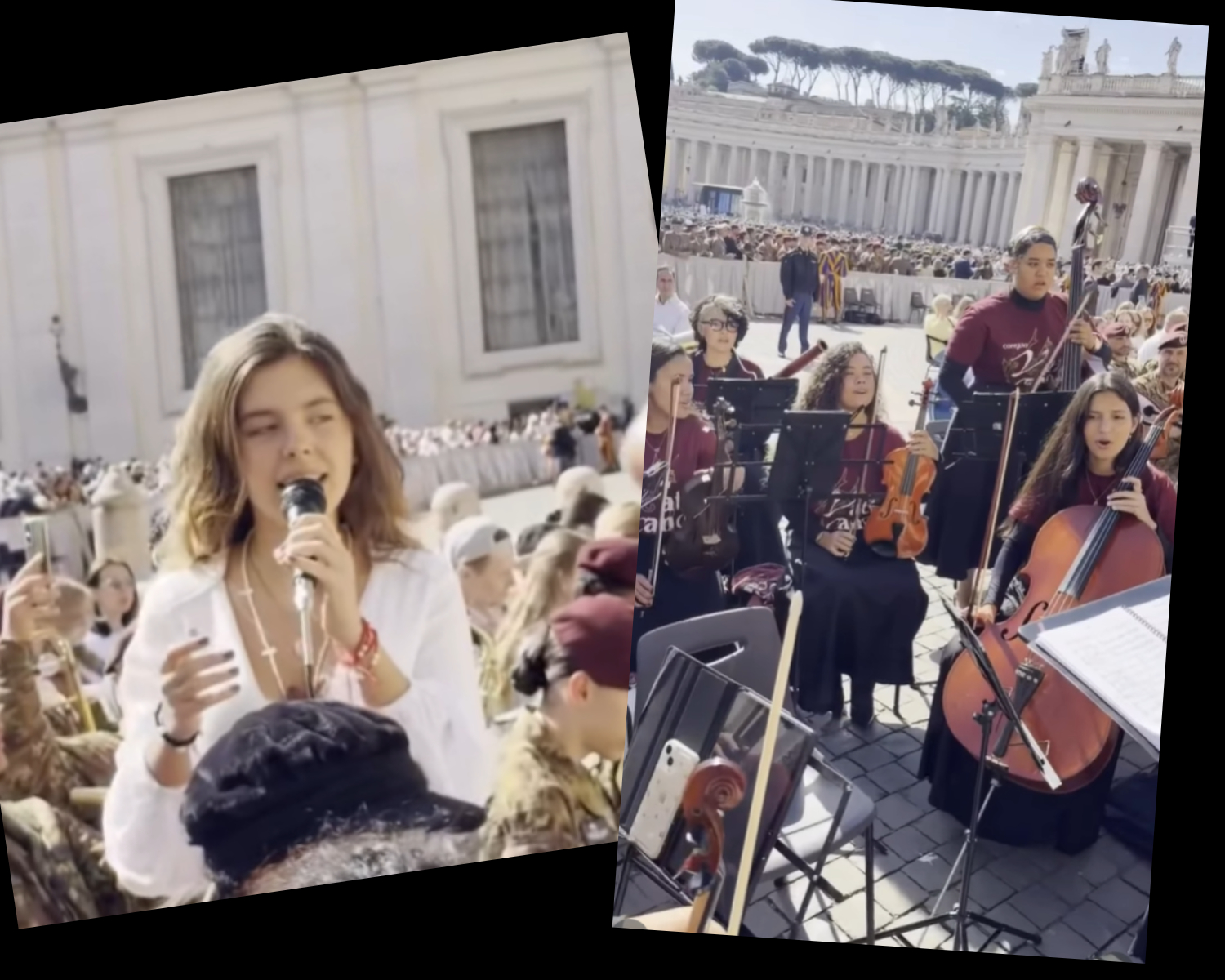 Flor Gil e Orquestra Chiquinha Gonzaga se apresentam ao papa (vídeo)  