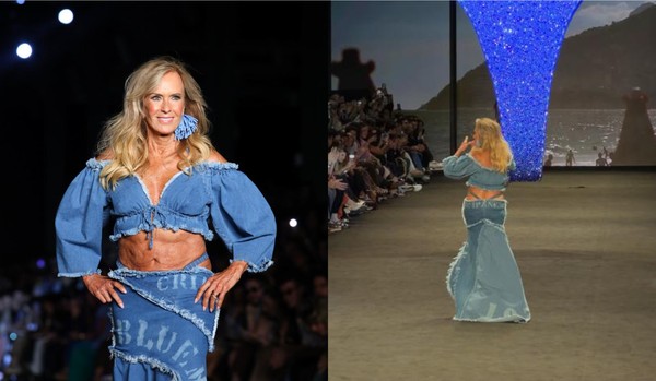 Aos 82 anos, Helô Pinheiro arrasa em desfile da Blue Man: “Sou corajosa”