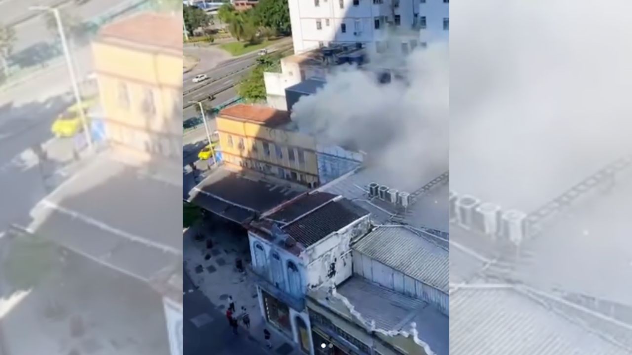 Incêndio atinge dois bares na rua mais movimentada de Botafogo