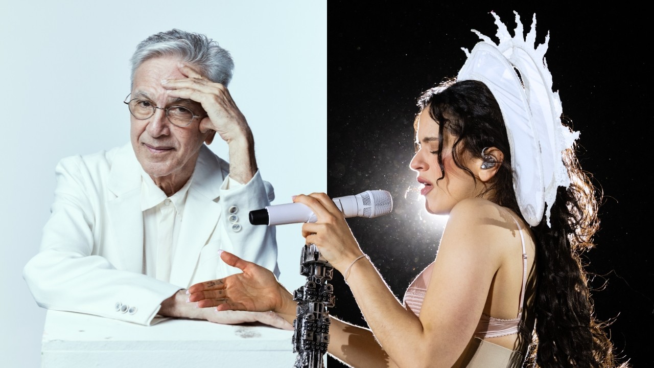 Rosalía canta Caetano Veloso em show e se declara: “Sou muito fã dele”