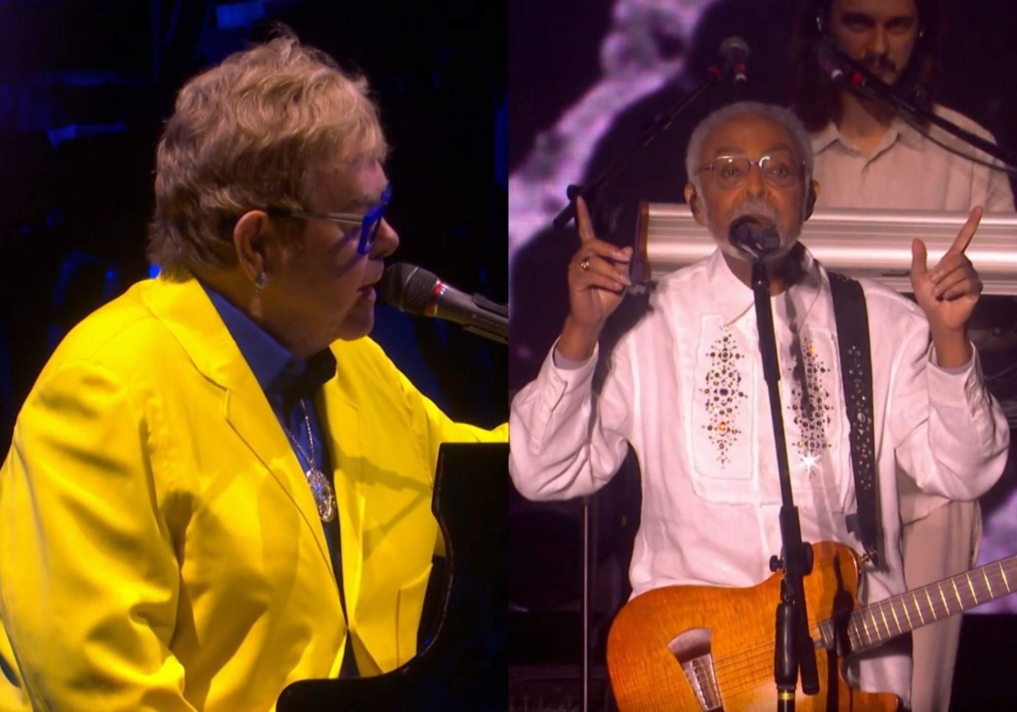Em tom de despedida, Gilberto Gil e Elton John fazem saideira no Rock in Rio